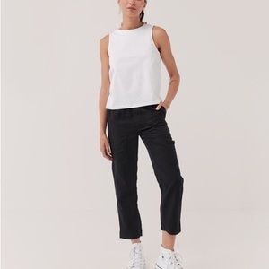 Pact Women's Black Lightweight Hemp Relaxed Jogger in Black Small